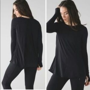 Lululemon Making Moves Accordion Back  Top in Black